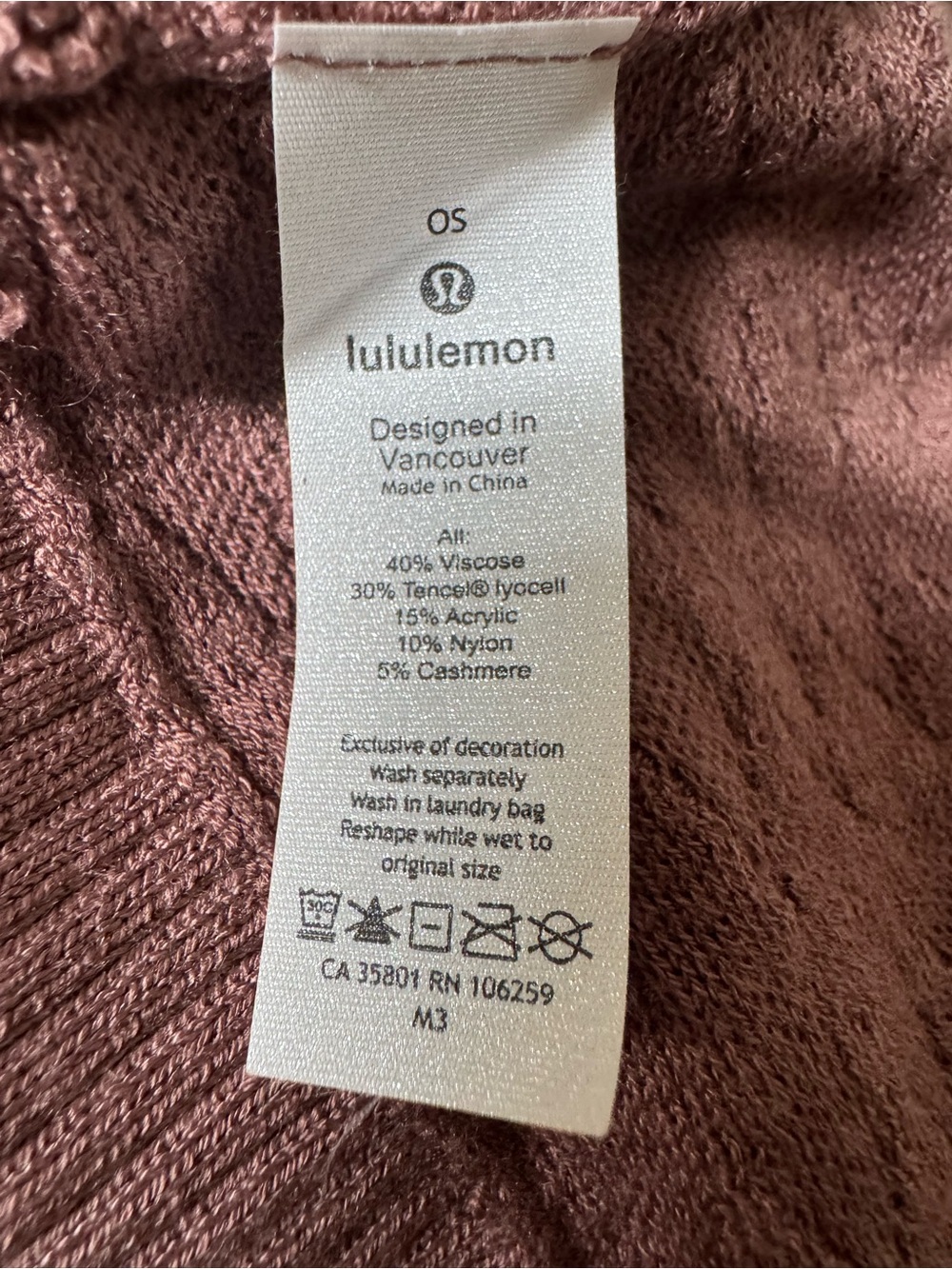lululemon Divinity Cashmere-blend Poncho in Spanish Oak SPNO NWOT OS - Picture 10 of 11